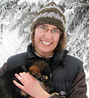 Susan Kutz Holding Puppy - SusanNWT