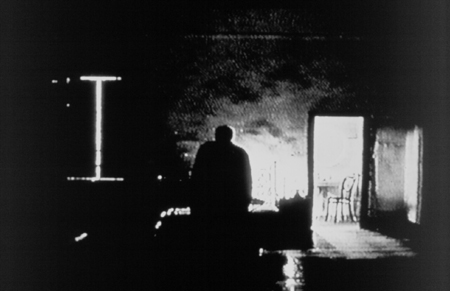 Andrey Tarkovsky, Nostalghia, 1983. The poet Andrey Gortchakov enters his hotel room.