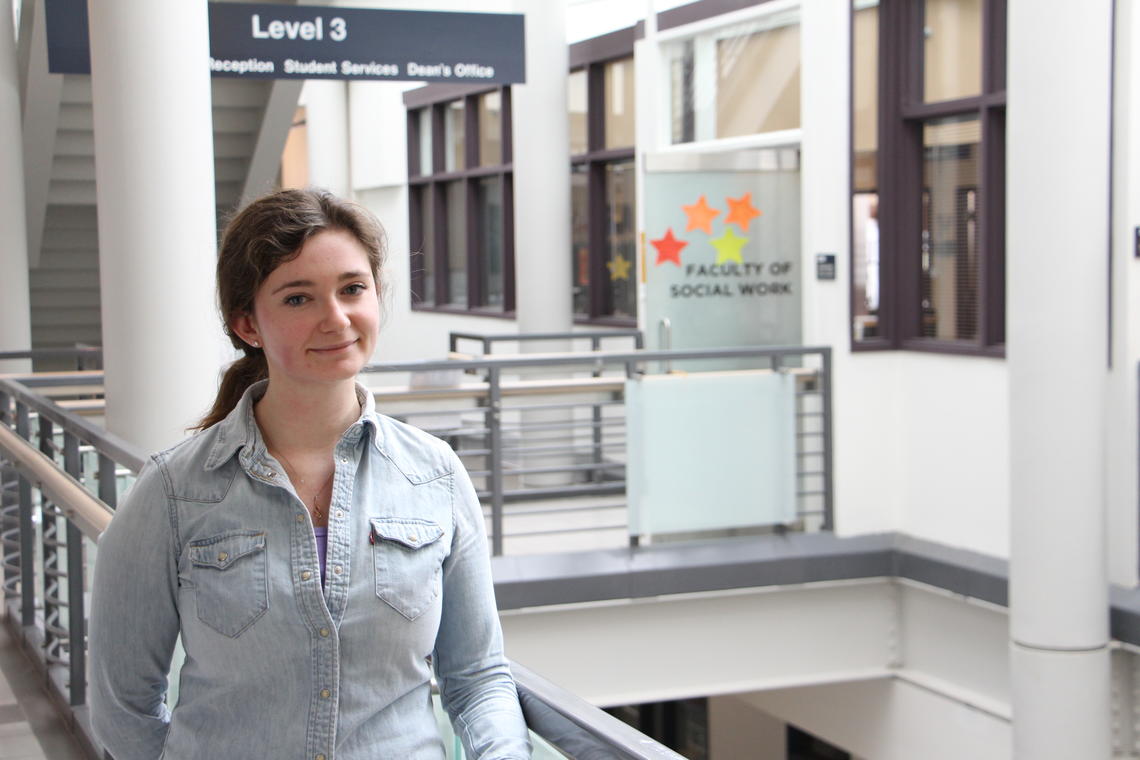 Master of Social Work student Kalista Sherbaniuk says volunteering as a Real Me mentor provides social work students with a valuable opportunity to practise micro skills and have some fun.