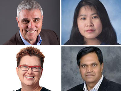 Also appointed to the board and serving as public members are, clockwise from top left: Colin Jackson, Elaine Wong (appointed Oct. 31, 2017), Hafeez Chrishti and Pam Krause.