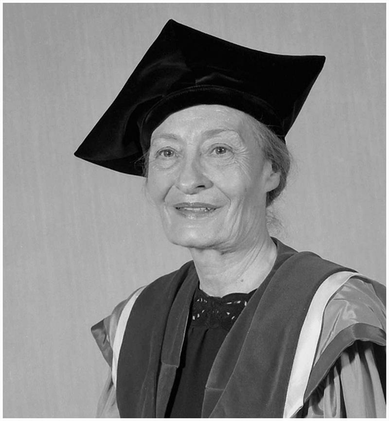 A 1981 photo of Margaret Hess when she received an Honourary Doctor of Laws Degree from the University of Calgary.