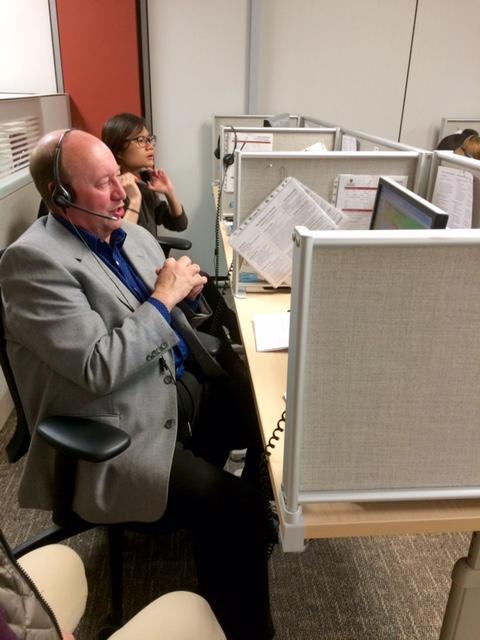 Dean Jackie Sieppert from the Faculty of Social Work joined our student callers on April 27 to advocate for his students.