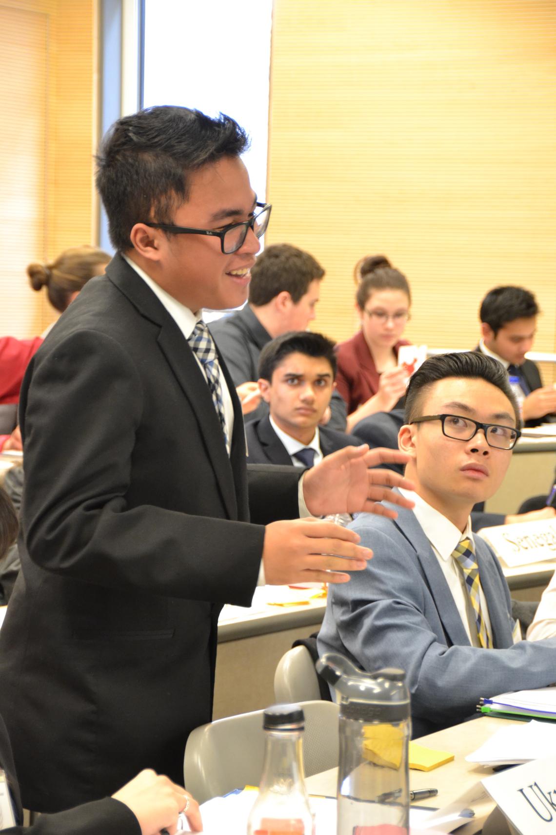 The university's model UN for high school students is the longest-standing conference and opportunity in Alberta for high school students to gain hands on experience regarding international policy and cooperation. 