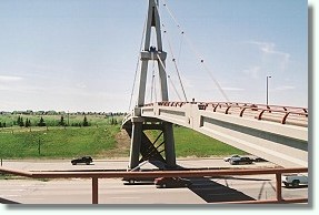 Pedestrian Bridge across the Deerfoot Trail