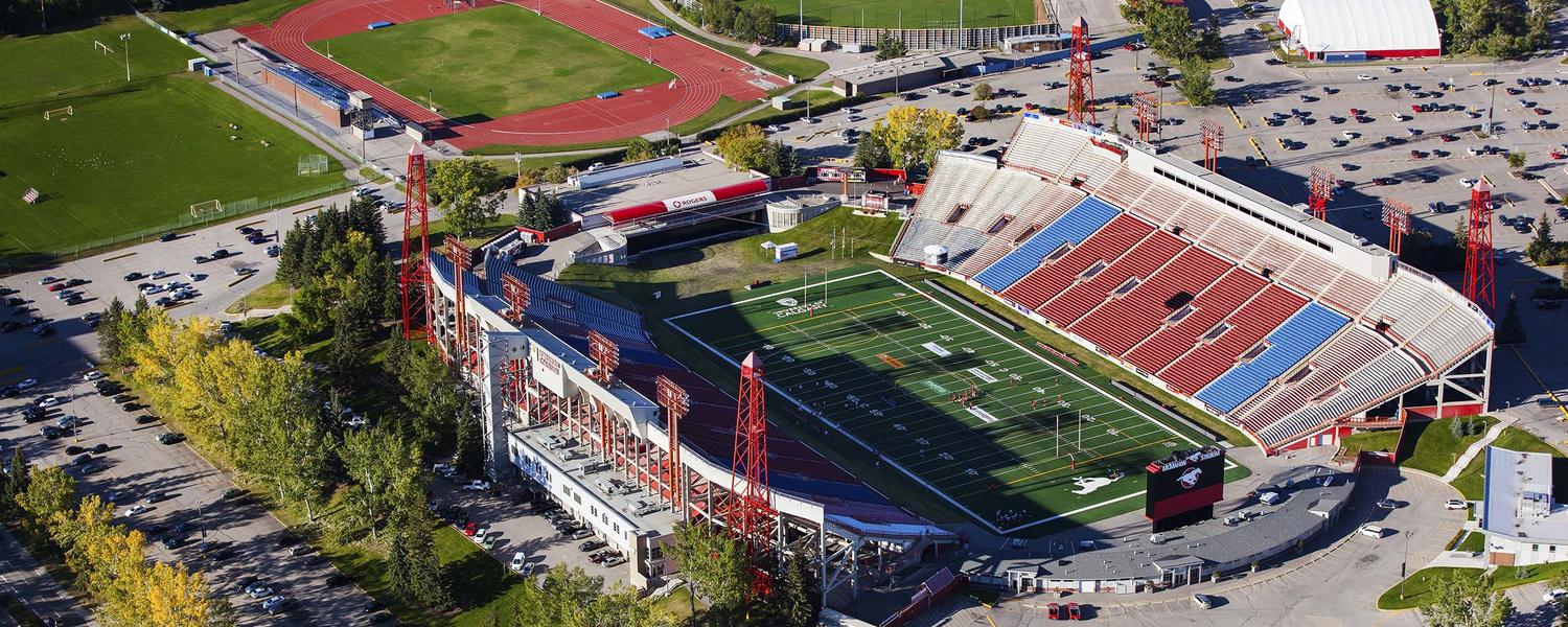 McMahon Stadium aerial view