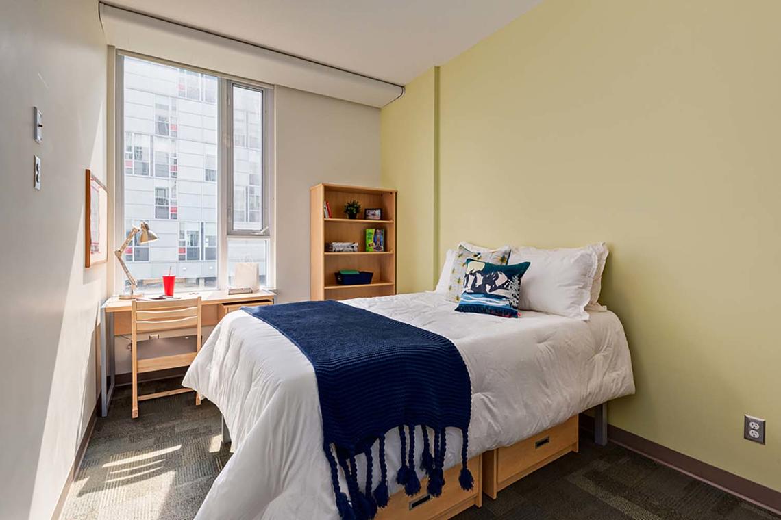 one bed dorm apartments at University of Calgary Yamnuska Hall