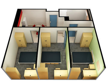 Yamnuska Hall 3 bedroom floorplan