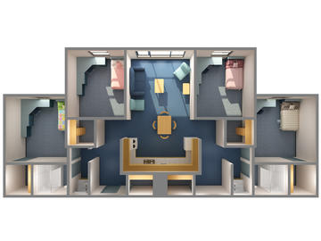 cascade hall four bedroom floorplan