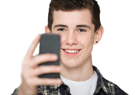 a person taking a selfie