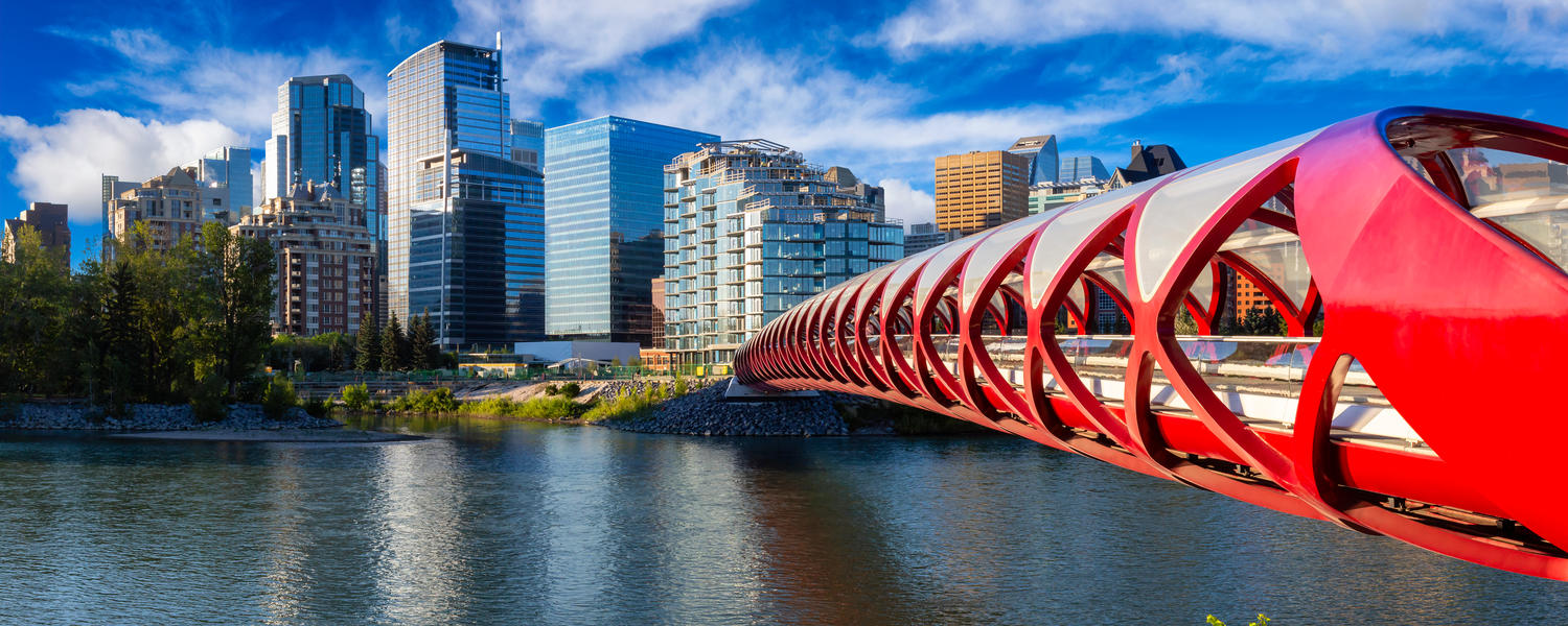 Calgary with Peace Bridge