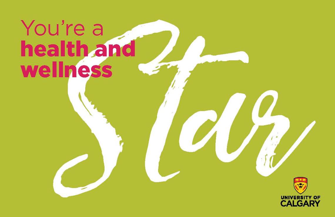 You're a Health and Wellness Star