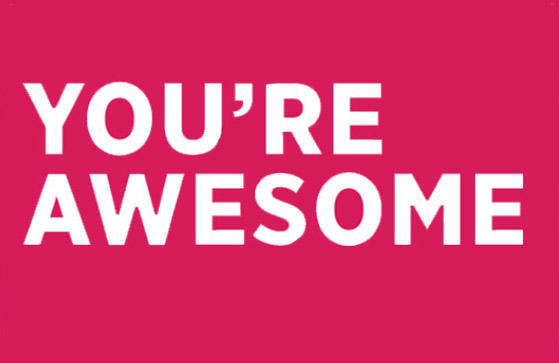 You're awesome