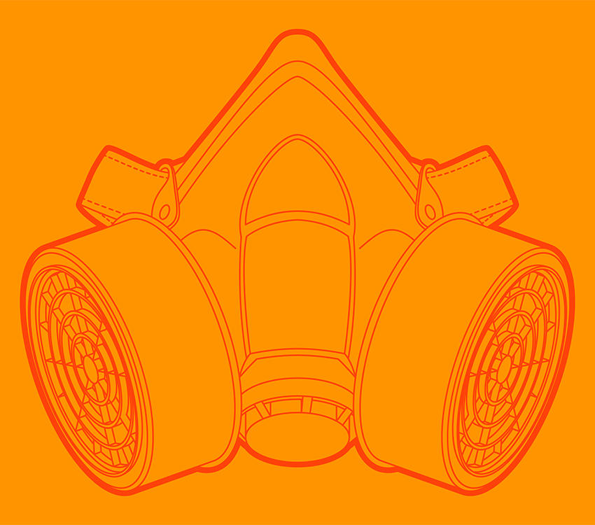 Find Your Fit Illustration of Respirator