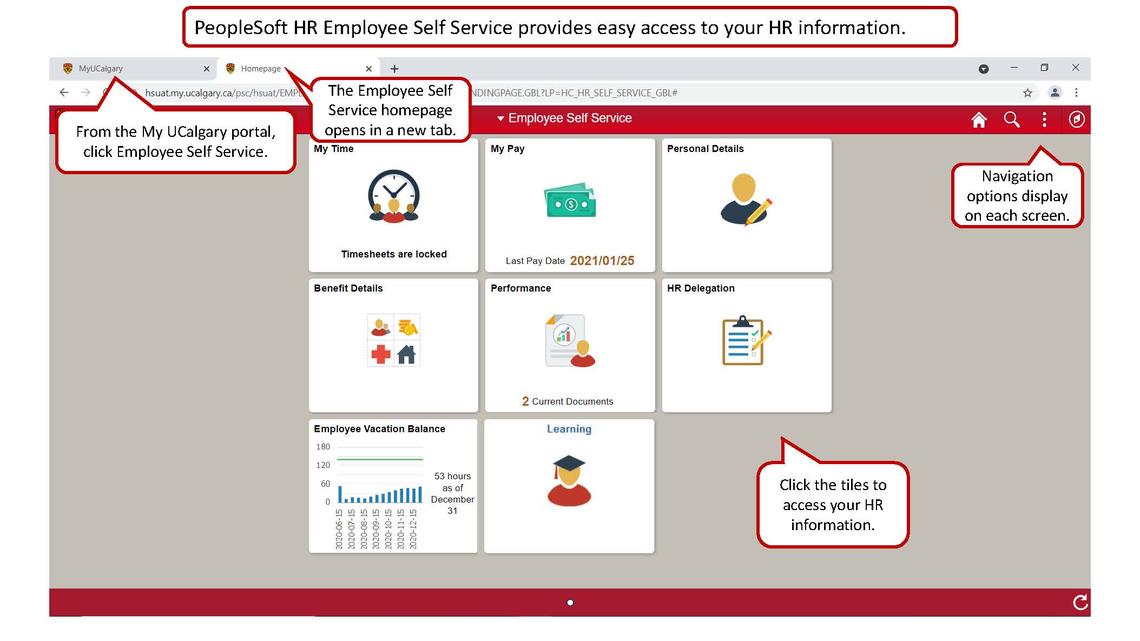 HR PeopleSoft Employee Self Service
