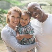 a family of three