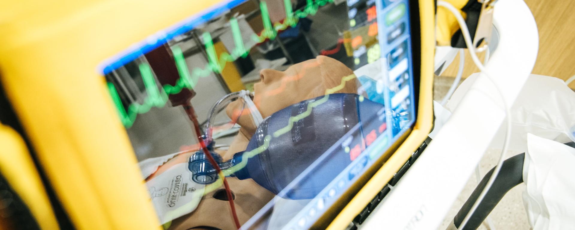 Vitals machine with sim