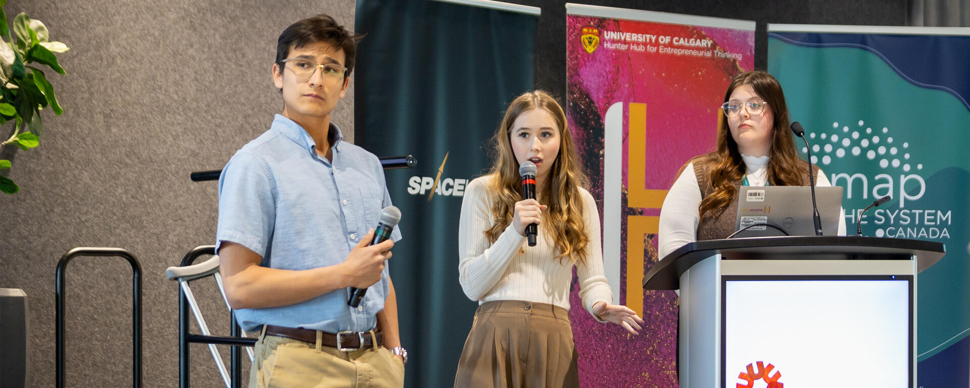 UCalgary at the Map the System National Semi-Finals, co-hosted by the Hunter Hub