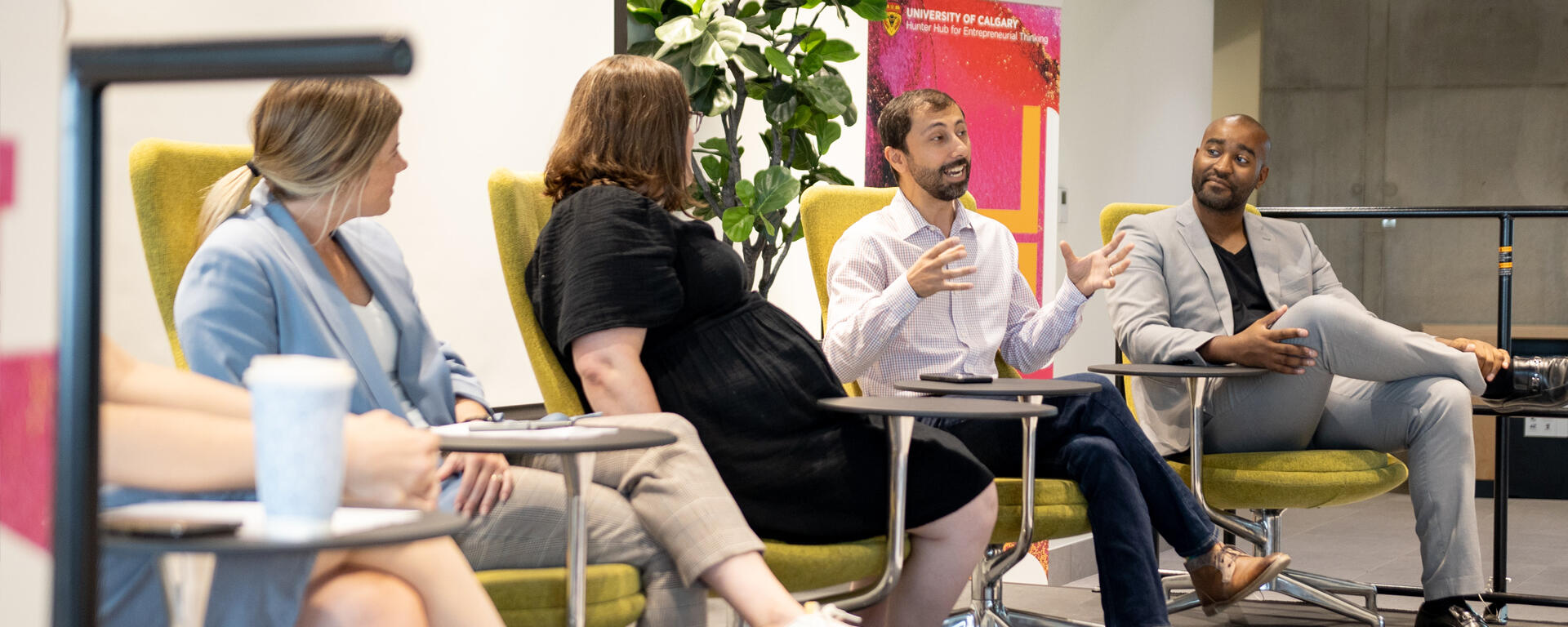 Panel discussion at the Hunter Hub