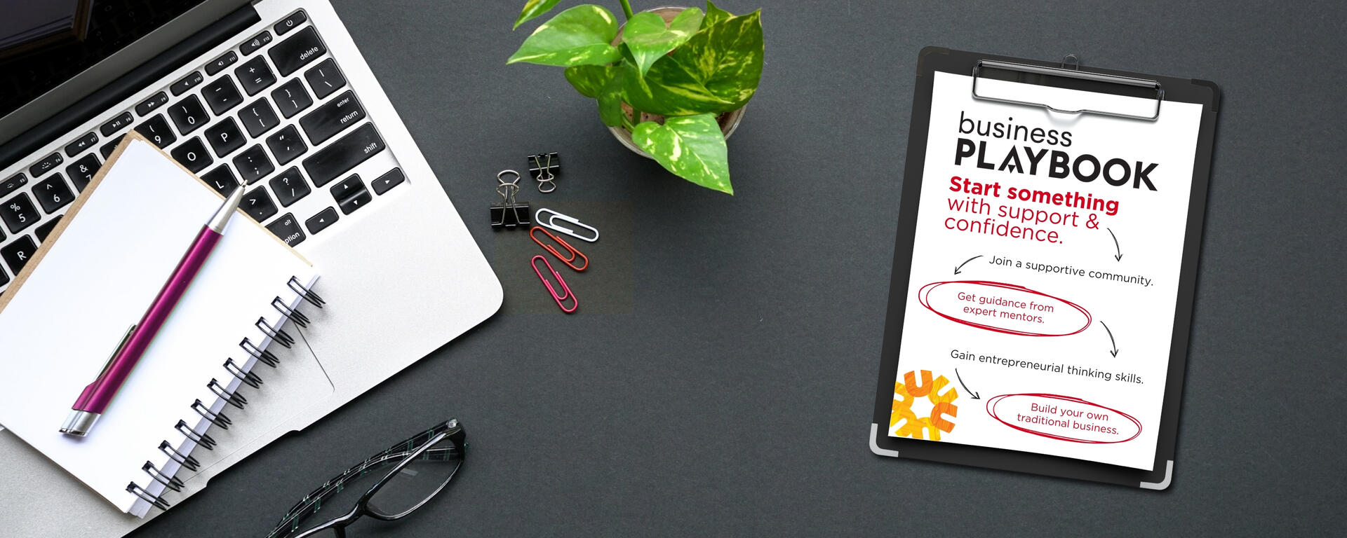 Business Playbook Program at the Hunter Hub at UCalgary Image and Logo