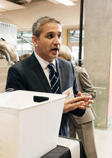 Man presenting idea