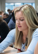 Students working on idea