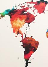 Colourful map