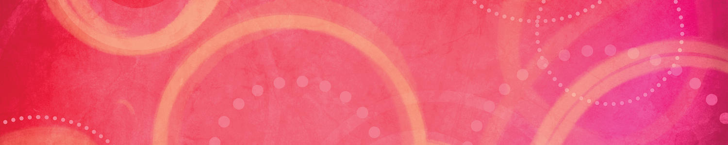 Red background with light coloured circles