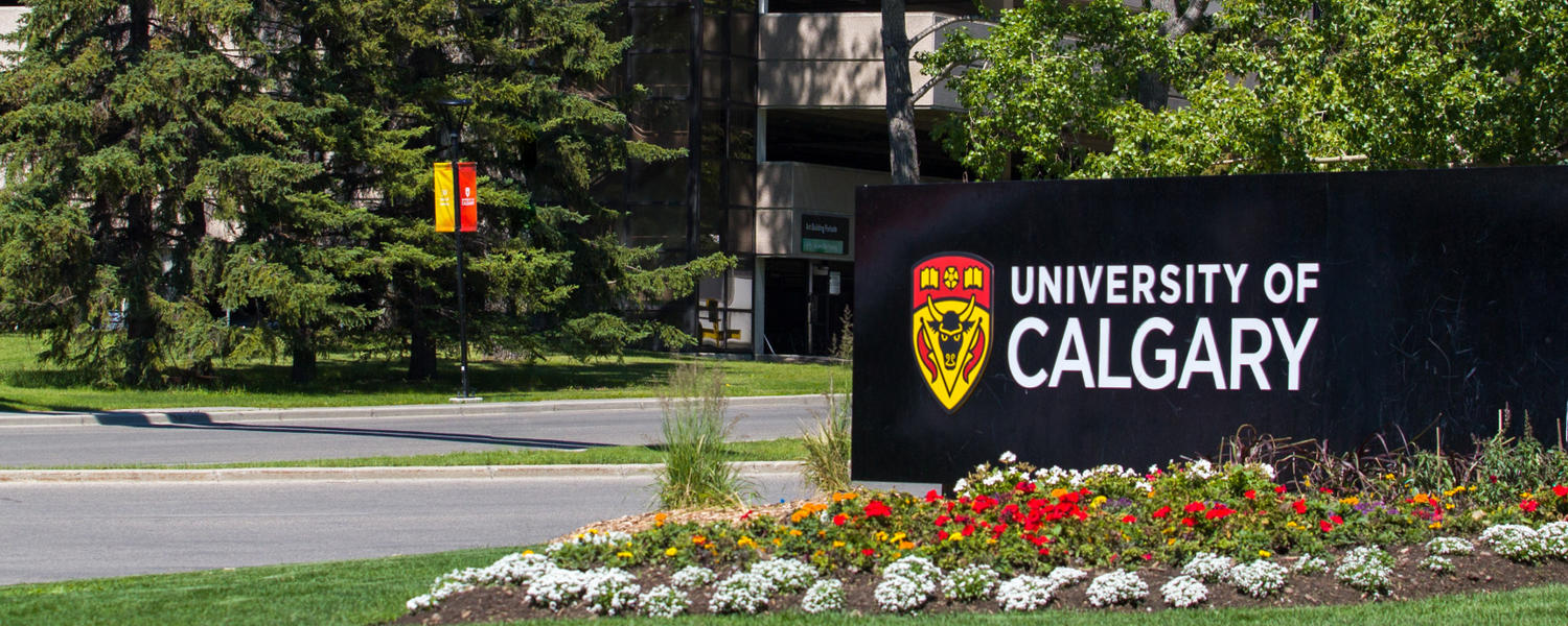 University of Calgary sign