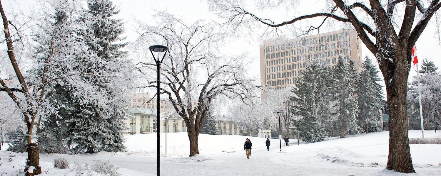 Image of UCalgary campus in the winter