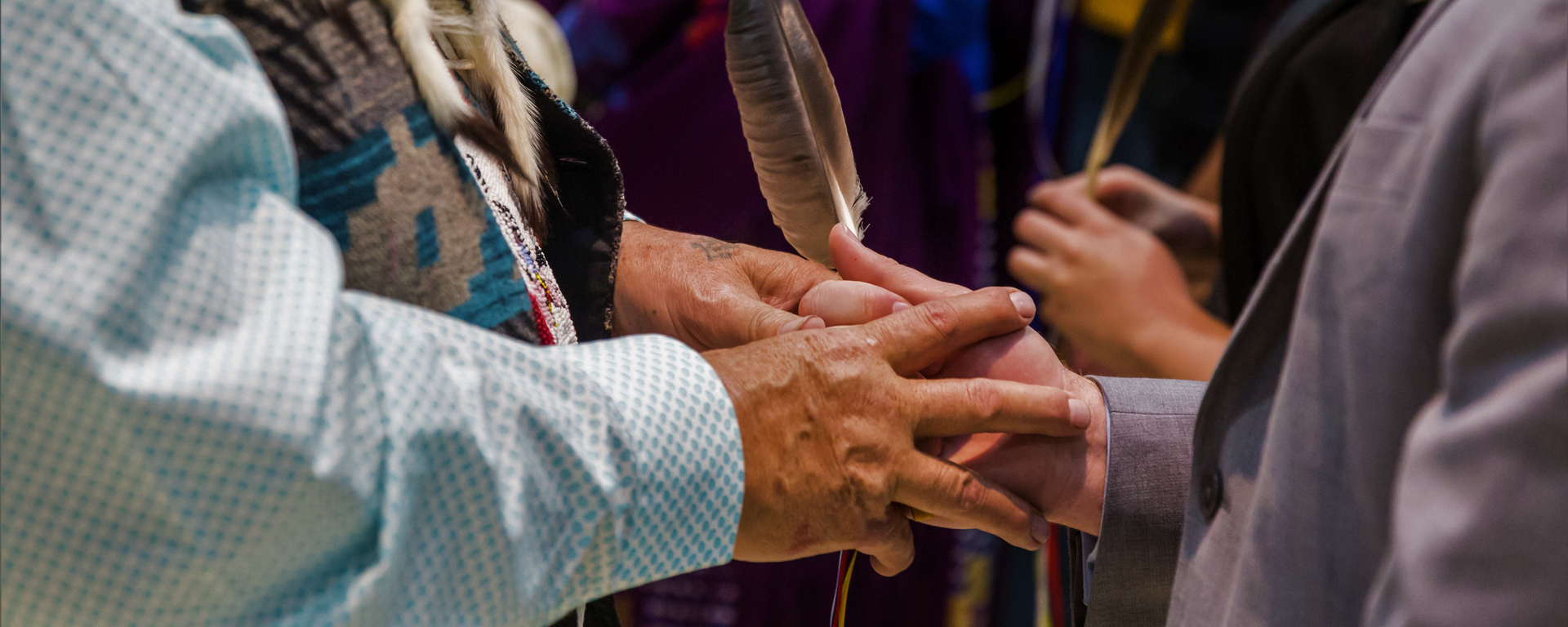 Indigenous feather gifting (ii’ taa’poh’to’p Indigenous UCalgary)