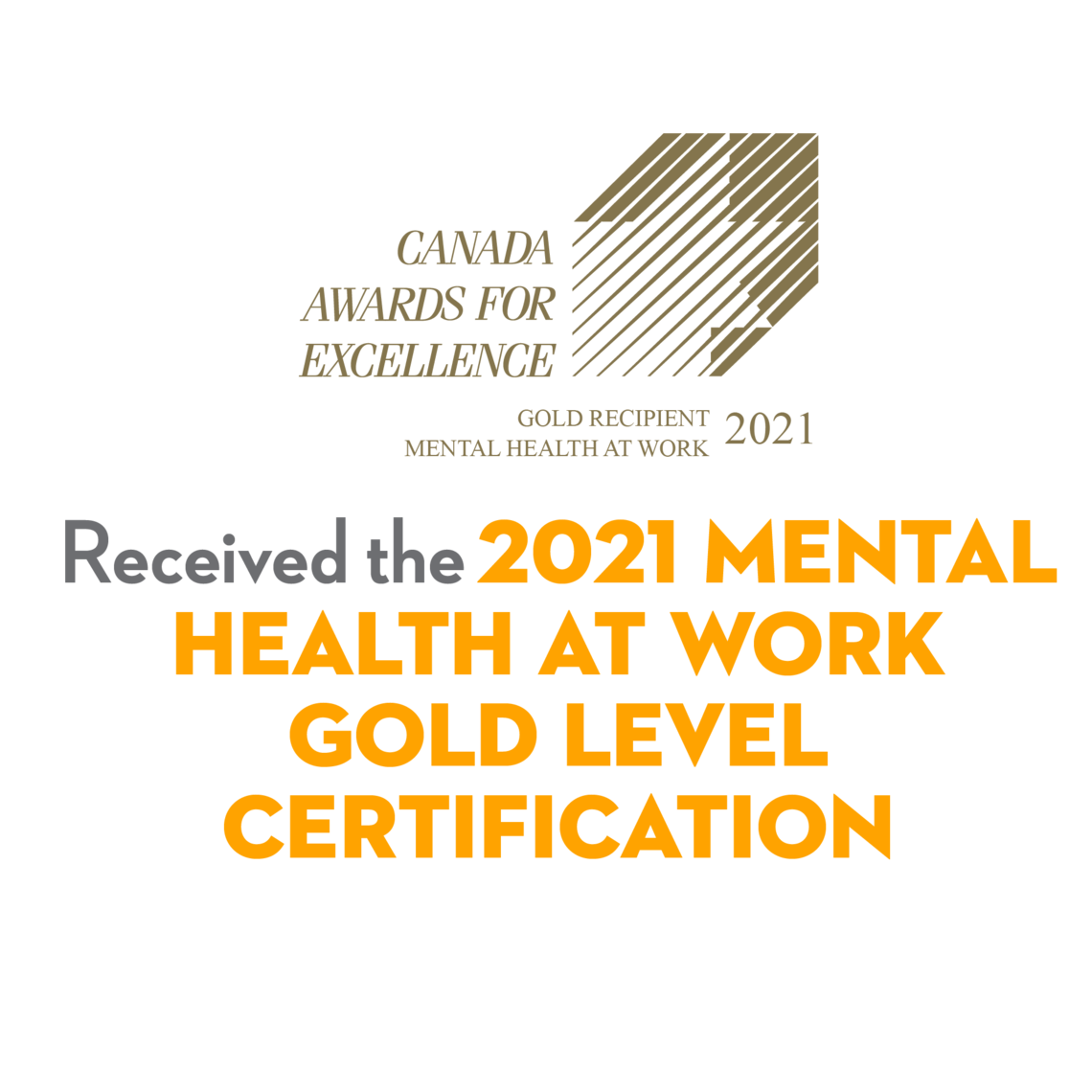 2021 Award for mental health at work