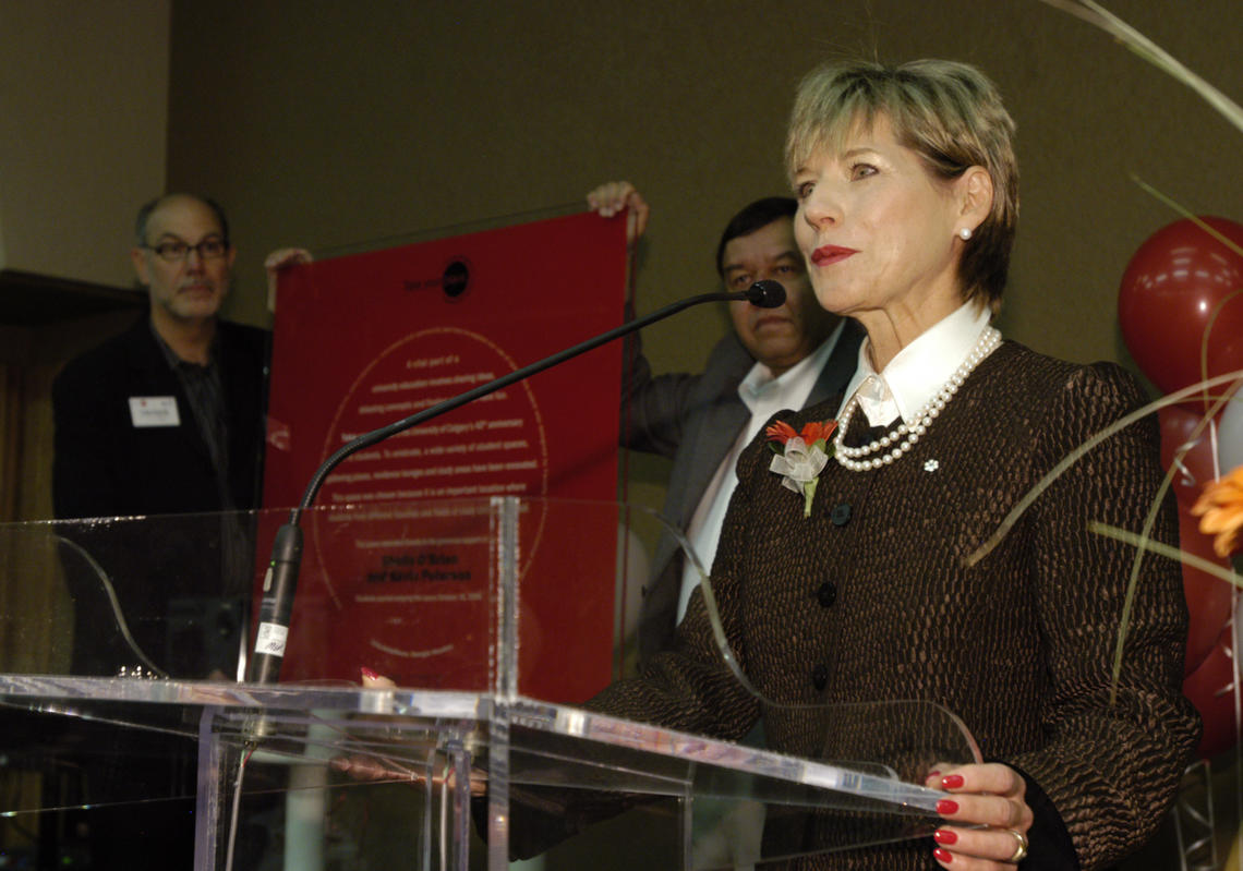 Sheila O'Brien speaking at the WRC opening ceremony