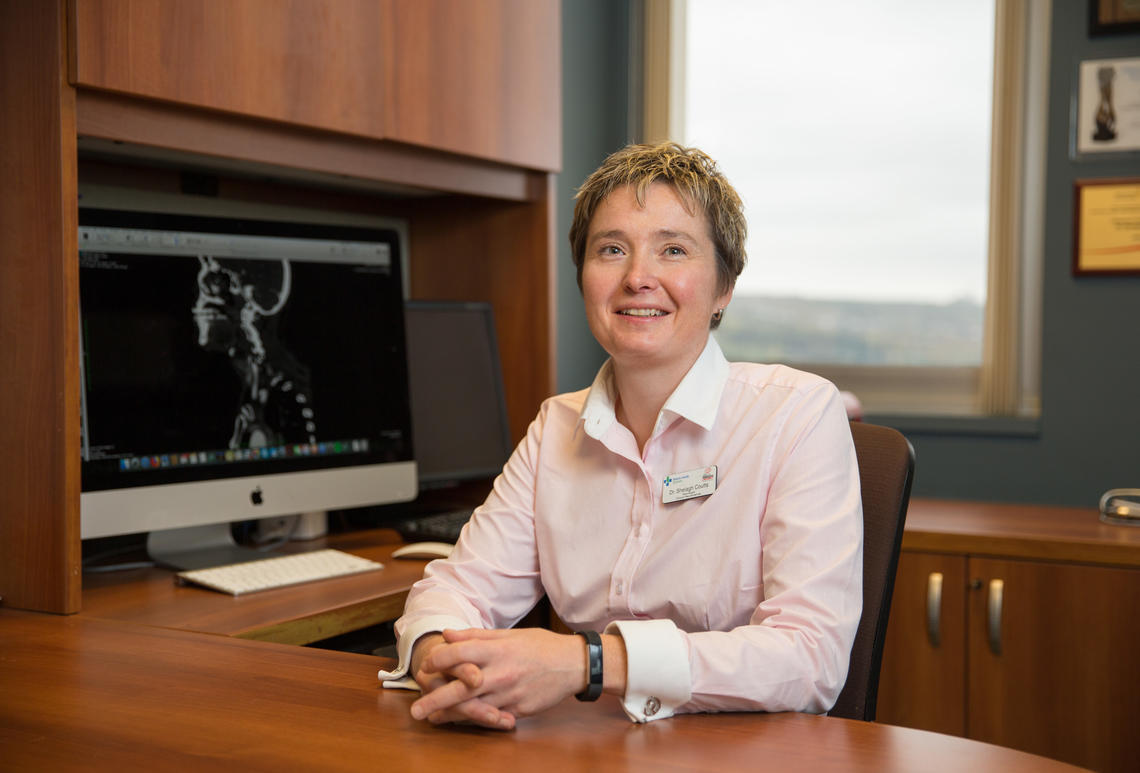 Dr. Shelagh Coutts, MD, a neurologist at the Foothills Medical Centre, a professor in the departments of Clinical Neurosciences, Radiology and Community Health Sciences.