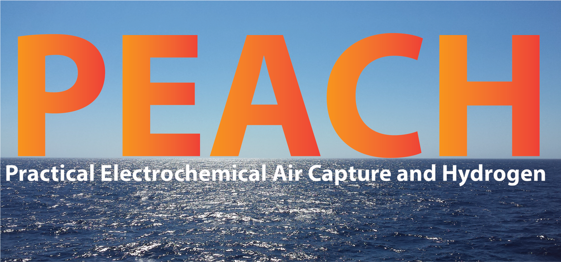 PEACH: Practical Electrochemical Air Capture and Hydrogen