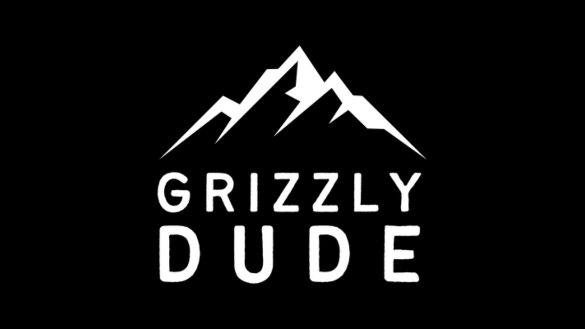 Grizzly Dude black and white logo