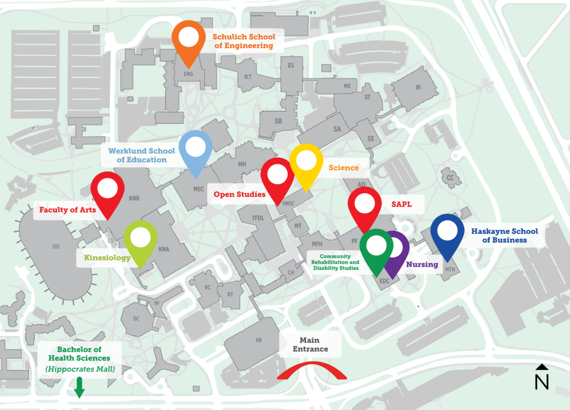Faculty orientation map