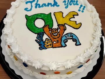 Thank you cake