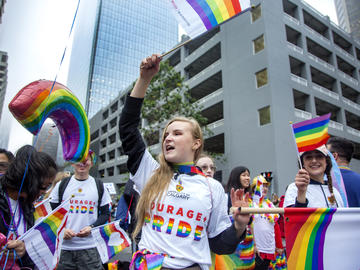 UCalgary students march in Pride Parade