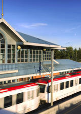 CTrain arriving at the University Station