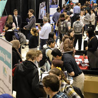 Attendees at the 2020 Winter Career Fair