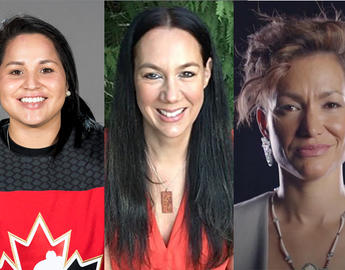 Brigette Lacquette, Dr. Christine O'Bonsawin and Waneek Horn Miller