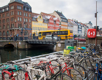 COPENHAGEN, DENMARK: Nyhavn is a 17th-century waterfront, canal and entertainment district in Copenhagen, Denmark. December 30, 2014 Copenhagen, by badahos