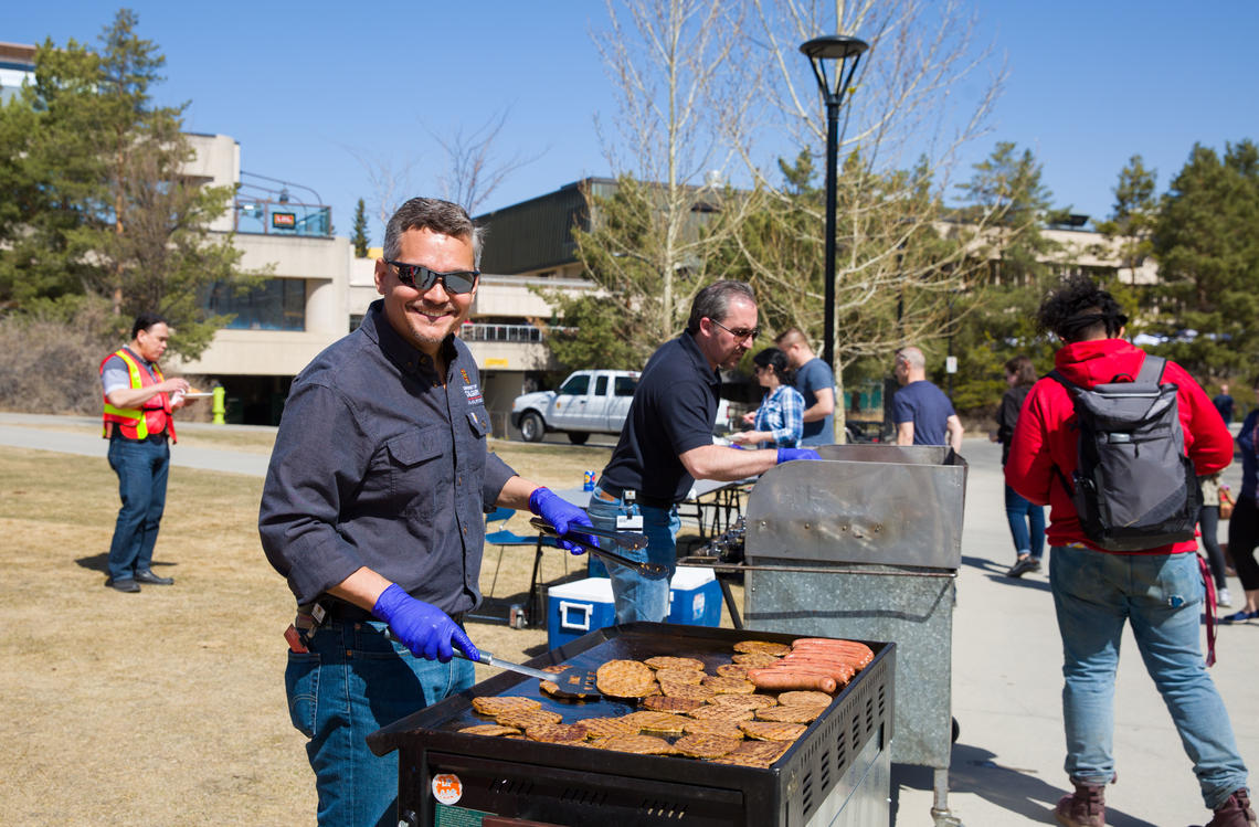 As a thank you for their efforts, Facilities hosted their annual barbecue for all volunteers following the cleanup. 