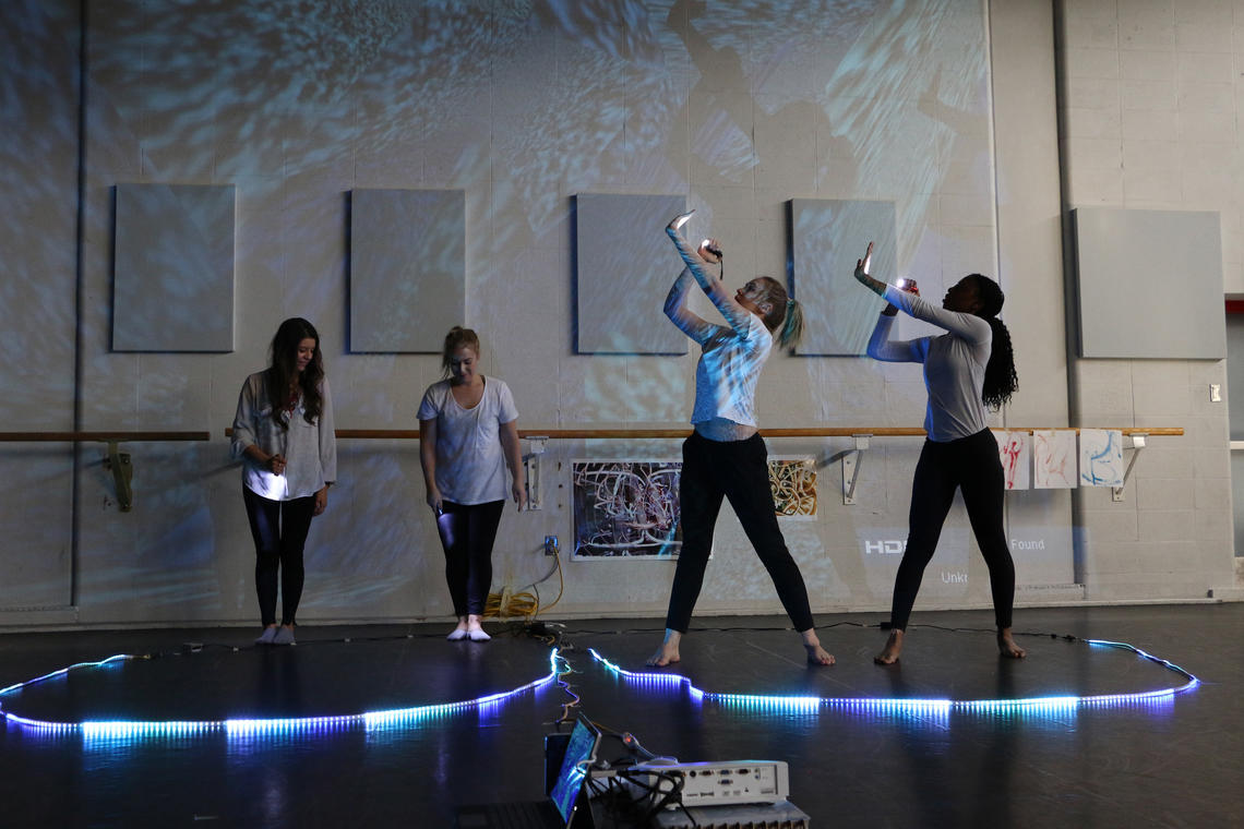University of Calgary art instructor Tia Halliday joined forces with associate professor Melanie Kloetzel in the dance division, kickstarting a performance art project. Photos by 