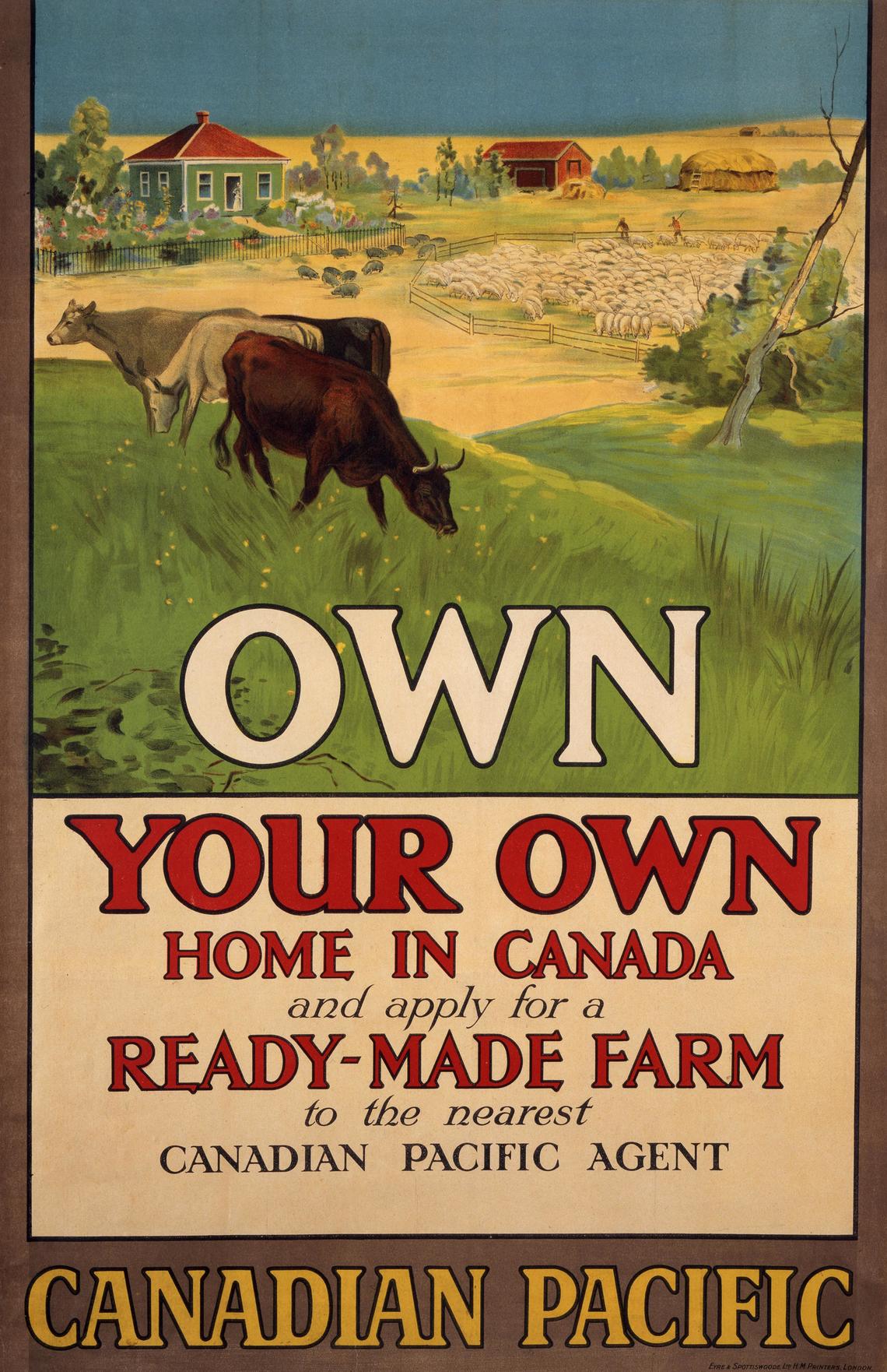 Canadian Pacific Railway poster from the early 1900s. 