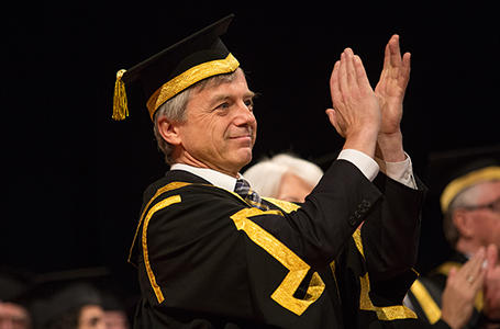  Chancellor Robert Thirsk will present the honorary degrees on Tuesday in Montreal and on Thursday in Calgary. 