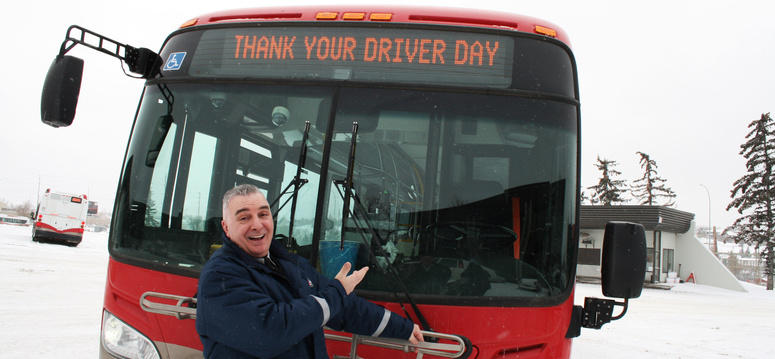  Calgary Transit operator Mike Trigiani 
