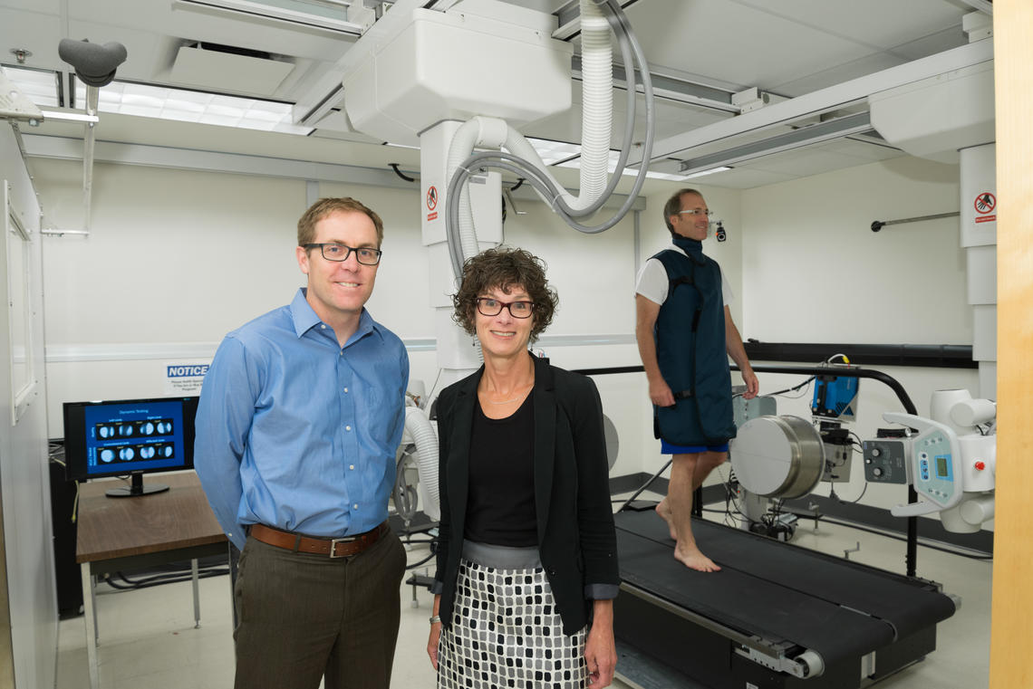 McCaig Institute researchers Steven Boyd and Janet Ronsky at the newly opened centre for Mobility and Joint Health. Photos by Don Molyneaux for the University of Calgary 