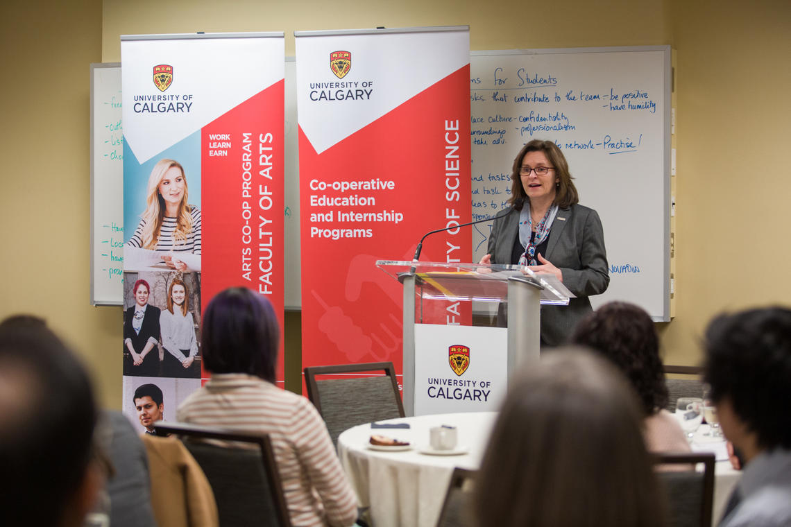 Leslie Rigg, dean, Faculty of Science, was one of the presenters who handed out awards to student recipients from various areas of study such as international relations, communications, economics and computer science.