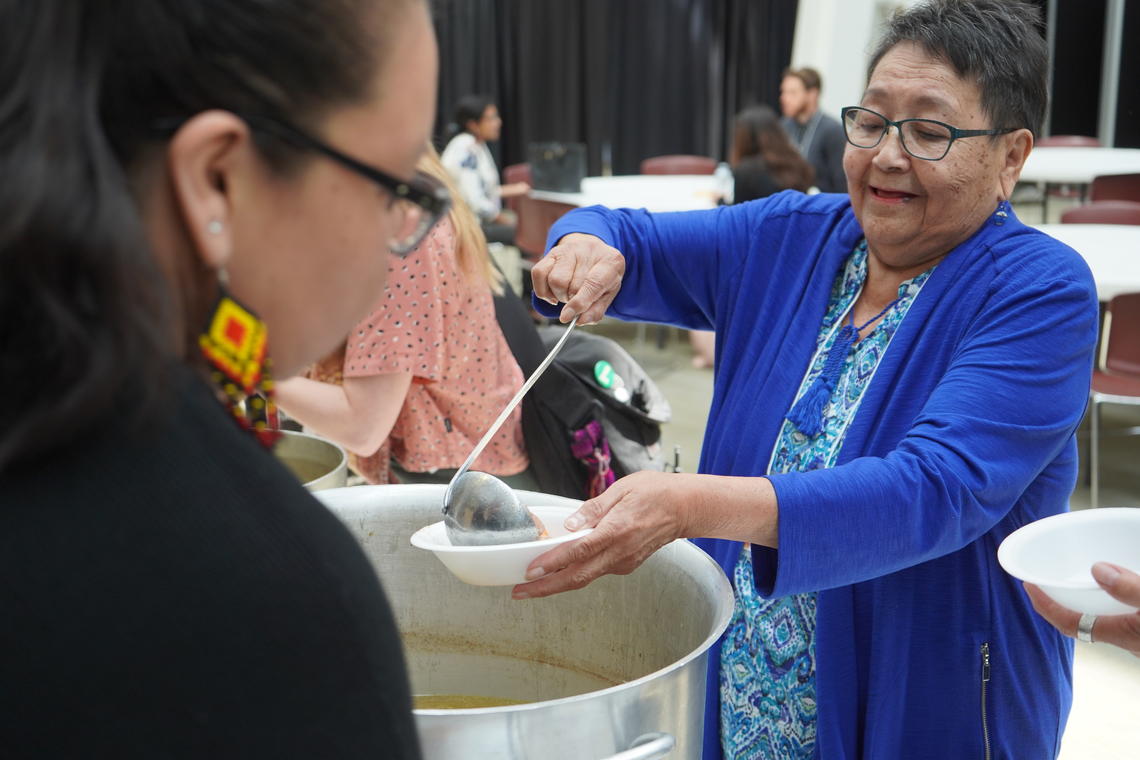 Attendees enjoyed lunch prepared by Aahksoyo’p Indigenous Comfort Food.